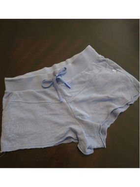 Women's Soft JoyLab Periwinkle Blue Athletic Lounge Shorts L Pockets Pastel